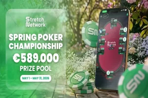 Stretch Network sẽ tổ chức một giải đấu poker mùa xuân với tổng giải thưởng đảm bảo là 589.000 euro và một thử thách Spin & Go trị giá 40.000 euro vào tháng Năm.