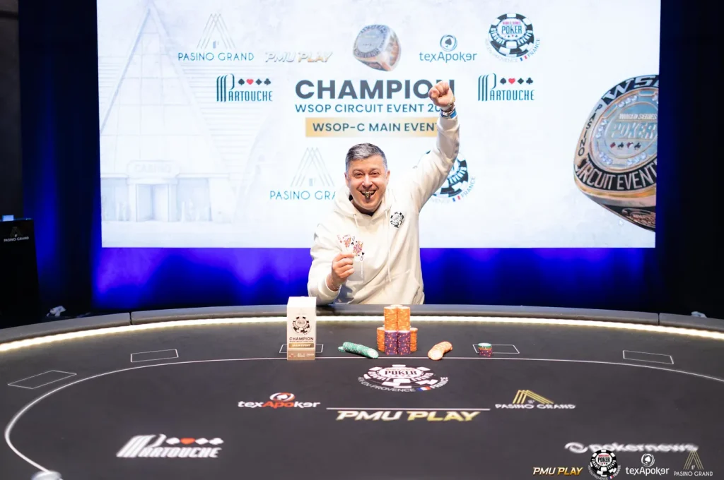 Matthieu Cartillier giành chiến thắng tại sự kiện chính WSOP Circuit Aix-en-Provence năm 2026.