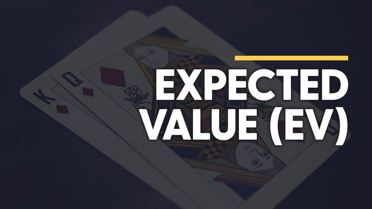 The EV vs Result Poker Strategy illustration visually represents the difference between result bias and long-term EV decision-making in Texas Hold'em.