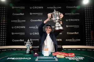The "Roller Coaster Trip" concluded with Trayner becoming the Aussie Millions champion.