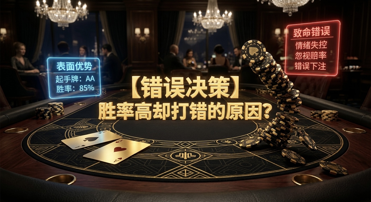 Poker High Equity Mistakes 德州撲克高勝率錯誤決策示意圖，展示高Equity不等於高EV的情況