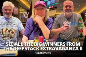 Shulman, Liebert, and Heimiller are the winners of the Venetian Deep Stack Extravaganza II tournament.