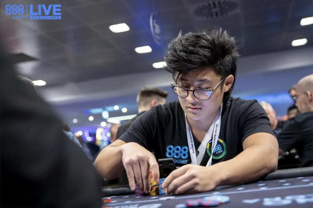 Leo Jokura advances to the final table of the 888poker XL Spring Series Main Event.
