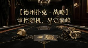 Poker Probability & Randomness 德州撲克概率與隨機性示意圖，展示機率、Variance與EV之間的關係