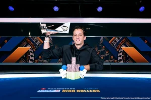 Hình ảnh Albert Daher chiến thắng giải đấu EPT Monte Carlo €100,000 High Roller Tournament.