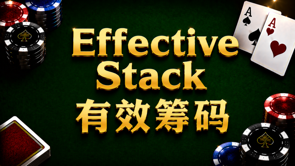 Effective Stack: A diagram illustrating how effective stack calculations and strategic impacts in Texas Hold'em.