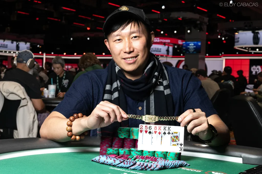 "This is the pinnacle!" James Cheung wins his first WSOP gold bracelet in the $1,500 Stud event.