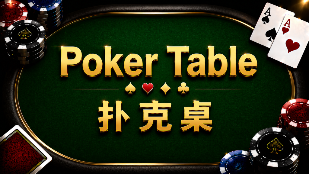 A diagram illustrating the structure of a poker table, showing the Texas Hold'em poker table and player positions.