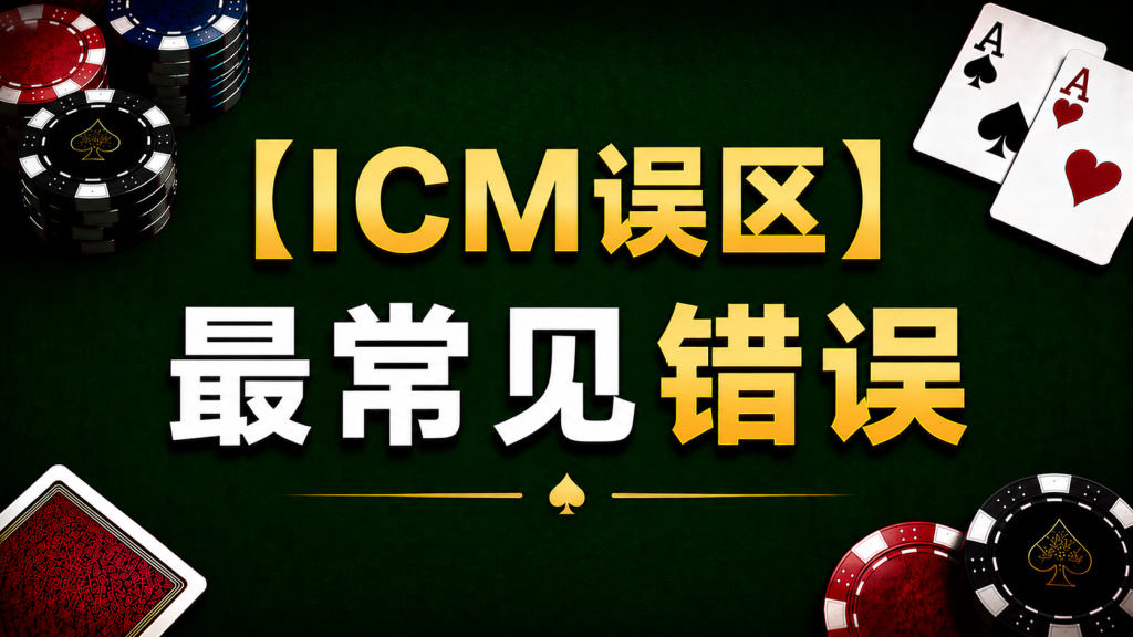 Poker ICM Mistakes 德州撲克ICM誤區示意圖，展示錦標賽常見決策錯誤