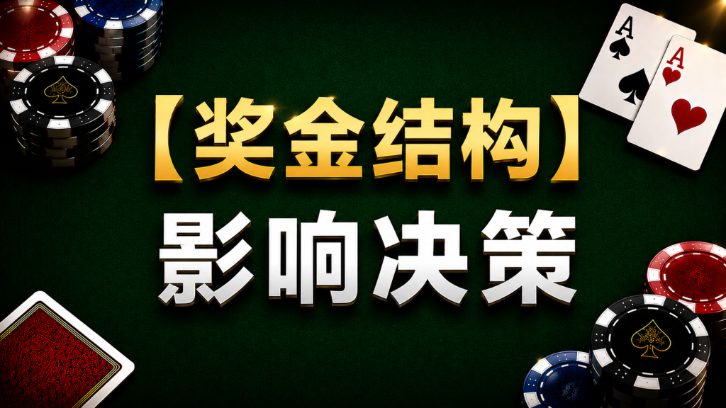 Poker Payout Structure 德州撲克獎金結構示意圖，展示獎金分配對ICM決策的影響