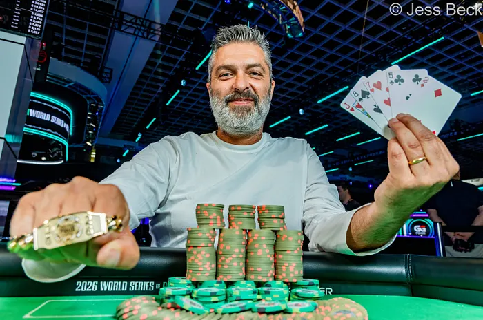 「孤独之狼」Sergio Benso 征服WSOP 首届Pick-Your-PLO 赛事
