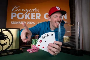 Brandon Mueller won the PLO championship with 14 A's.