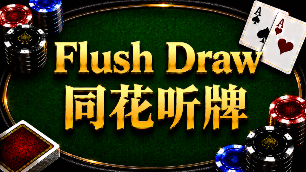 Flush Draw 同花聽牌在德州撲克中的概念與計算方式