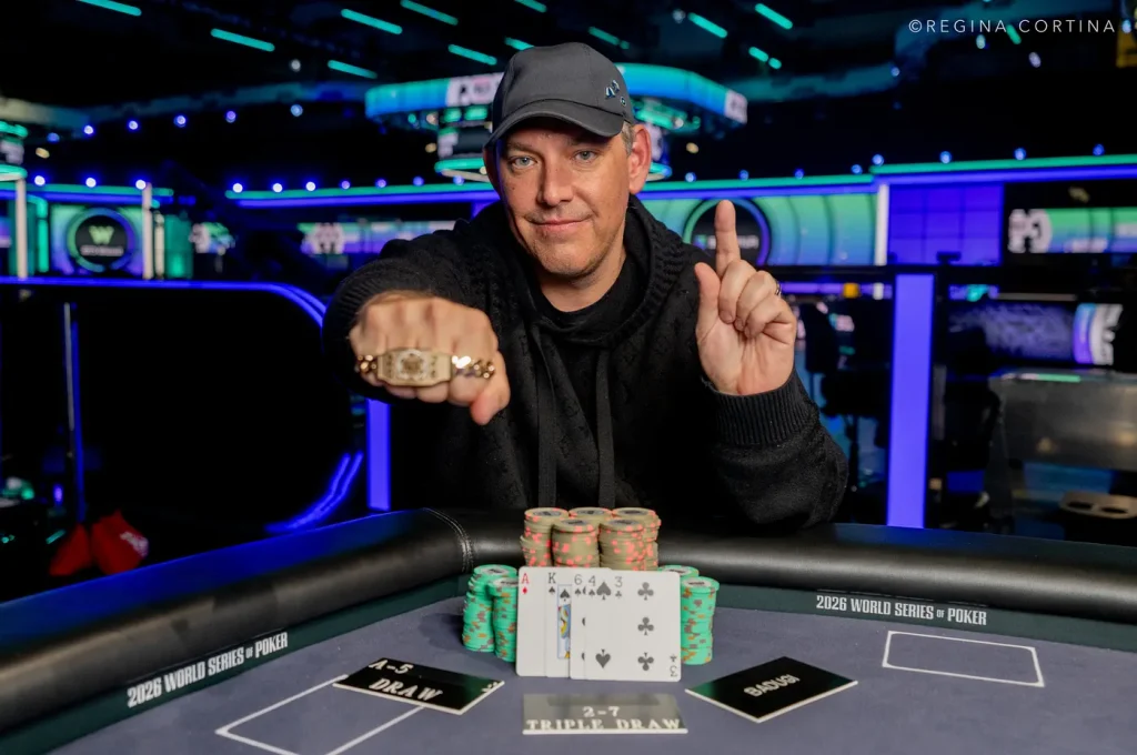Patrick Stacey奪得2026 WSOP首條金手鏈