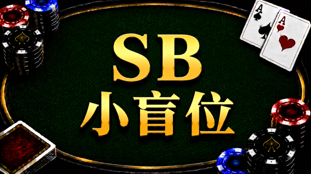 Small Blind（SB）小盲位在德州撲克中的位置與策略示意圖