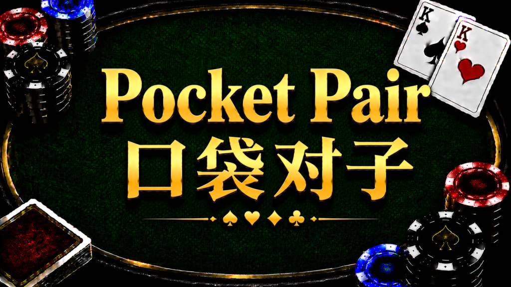 Pocket Pair 口袋對子在德州撲克中的概念與策略示意圖