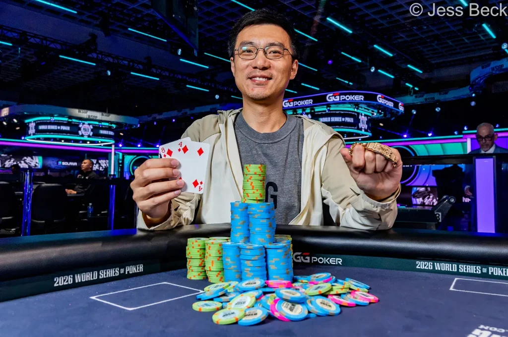 Zixuan Liu奪得2026 WSOP 1000美元無限注德州撲克冠軍