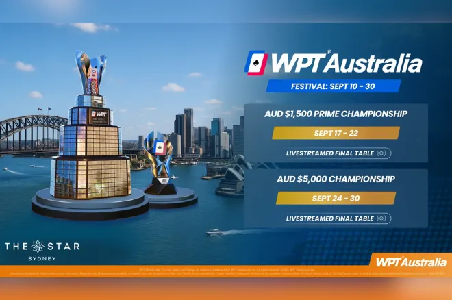 WPT Australia trở lại Sydney với sự kiện gồm hai giải vô địch liên tiếp.