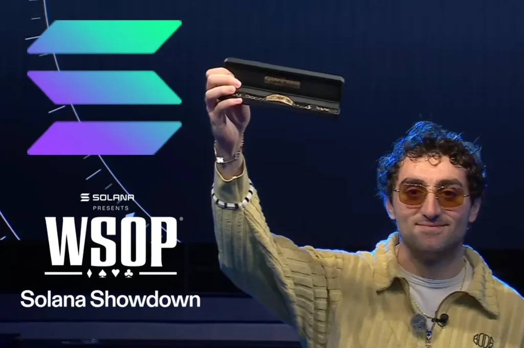 加密货币交易员Rasmr 在2026 WSOP Solana Showdown 中夺得订制金手链（$50,000）