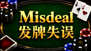 Misdeal 發牌失誤在德州撲克中的定義、Dealer Error、Exposed Card、Substantial Action與Redeal規則