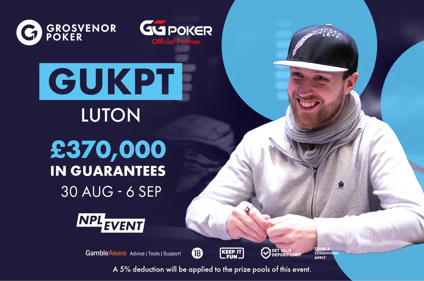 2026 GUKPT盧頓站£560 Main Event與完整賽程