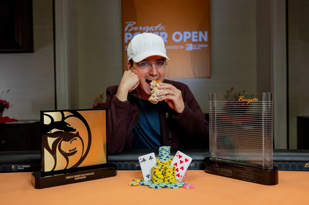 努力终获回报Carlos Chadha 于Borgata 夏季扑克公开赛封王