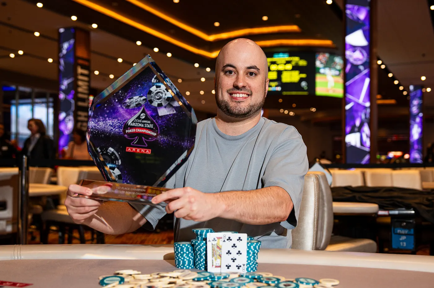 Evan Sandberg Arizona State Poker Championship奪冠領取627050美元獎金