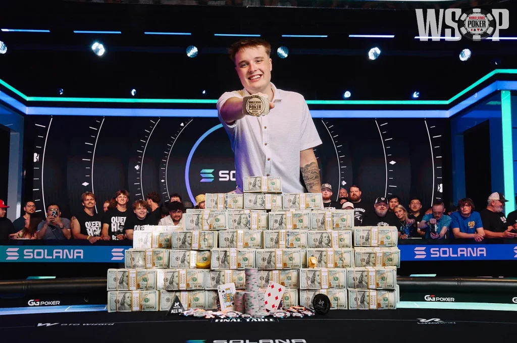 What was Lucas Jumalon's actual winnings in the 2026 WSOP Main Event?