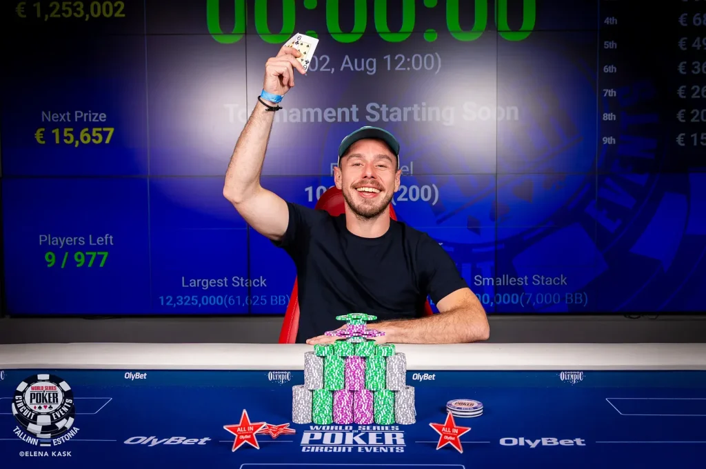 Julian Selinger逆转夺得2026 WSOPC塔林主赛冠军