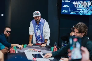Daniel Negreanu was eliminated in the WSOP Super Circuit Canada Main Event by Chance Kornuth, who had an Ace on the river.