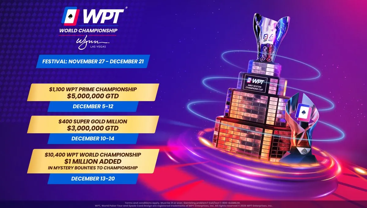 WPT 世界錦標賽節推出全新 $300 萬 Super Gold Million 賽事