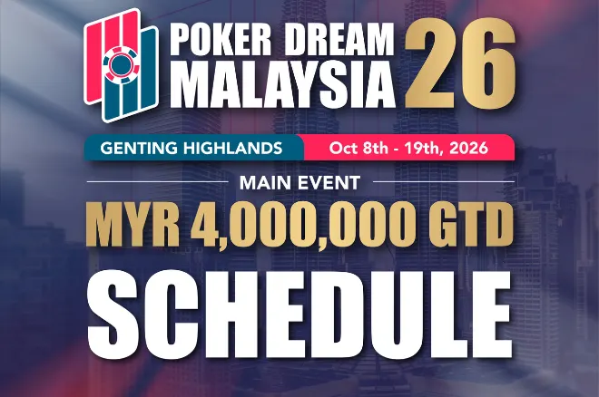 Poker Dream 馬來西亞站十月回歸 主賽事保證約 100 萬美元 混合遊戲應有盡有