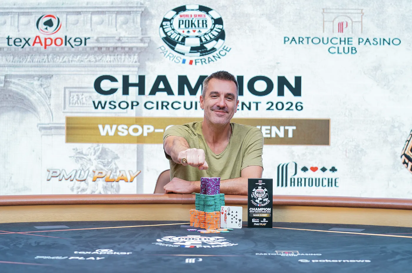 Pierre Chevalier wins the 2026 WSOP Circuit Paris Main Event.