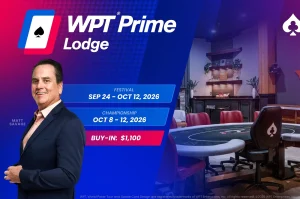 The 2026 WPT Prime The Lodge Main Event will begin on October 8th, offering a guaranteed prize pool of $1 million.