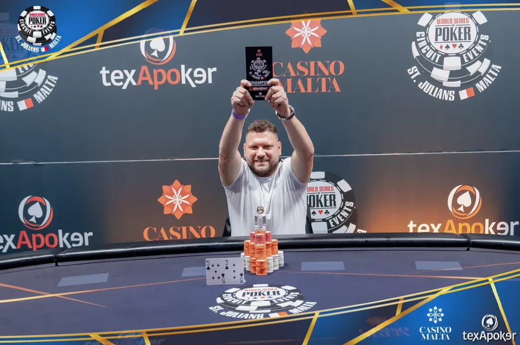 Luca Topazio giành chiến thắng tại sự kiện chính WSOP Tour Malta đầu tiên.